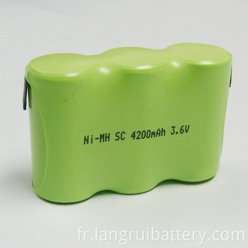 Rechargeable T Size D 12V 4500mAh Ni-MH Battery Pack pour les outils électriques